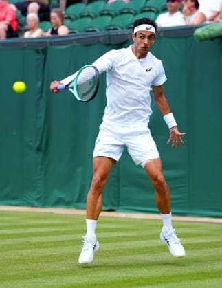 Lorenzo Musetti during his first round match Wimbledon Tennis Championships, Day 2, The All England Lawn Tennis and Croquet Club, London, UK - 01 Jul 2025London The All England Lawn Tennis and United Kingdom  Copyright: xJavierxGarcia Shutterstockx 15380417x