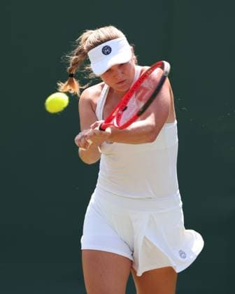 Veronika Erjavec (SLO) Tennis - Wimbledon 2025 - Grand Slam ITF ATP, Tennis Herren WTA, Tennis Damen - AELTC - London - - Great Britain - 1 July 2025. Copyright: xJuergenxHasenkopfx