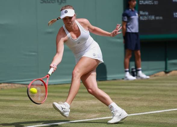 Veronika Erjavec (SLO) Tennis - Wimbledon 2025 - Grand Slam ITF ATP, Tennis Herren WTA, Tennis Damen - AELTC - London - - Great Britain - 1 July 2025. Copyright: xJuergenxHasenkopfx