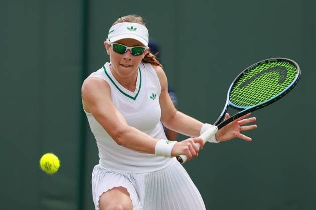 Katie Volynets (USA) Tennis - Wimbledon 2025 - Grand Slam ITF ATP, Tennis Herren WTA, Tennis Damen - AELTC - London - - Great Britain - 1 July 2025. Copyright: xJuergenxHasenkopfx
