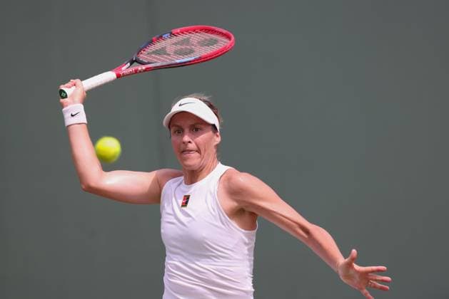 Tatjana Maria (GER) Tennis - Wimbledon 2025 - Grand Slam ITF ATP, Tennis Herren WTA, Tennis Damen - AELTC - London - - Great Britain - 1 July 2025. Copyright: xJuergenxHasenkopfx