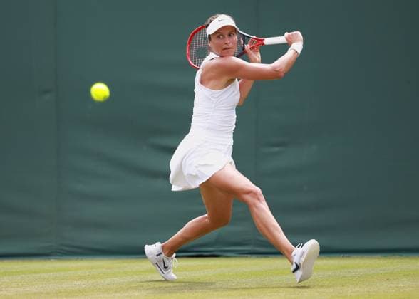 Tatjana Maria (GER) Tennis - Wimbledon 2025 - Grand Slam ITF ATP, Tennis Herren WTA, Tennis Damen - AELTC - London - - Great Britain - 1 July 2025. Copyright: xJuergenxHasenkopfx