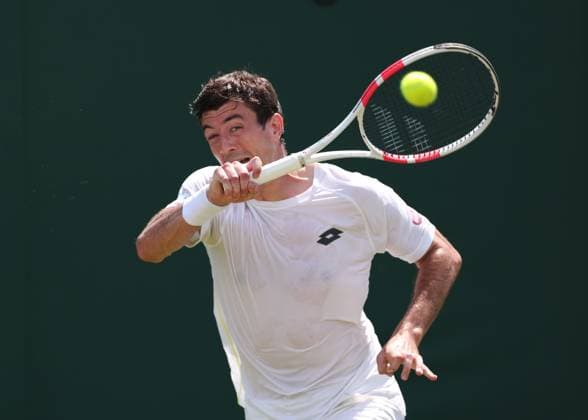 Sebastian Ofner (AUT) Tennis - Wimbledon 2025 - Grand Slam ITF ATP, Tennis Herren WTA, Tennis Damen - AELTC - London - - Great Britain - 1 July 2025. Copyright: xJuergenxHasenkopfx