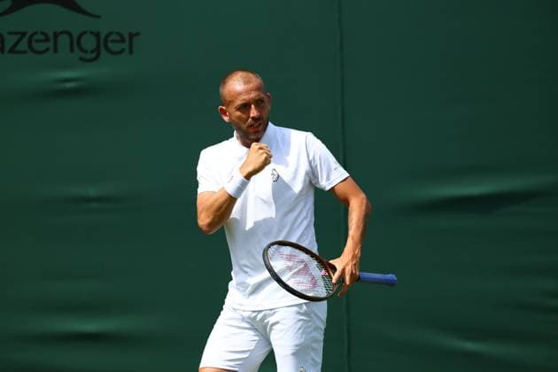 Dan Evans during his first round match Wimbledon Tennis Championships, Day 2, The All England Lawn Tennis and Croquet Club, London, UK - 01 Jul 2025London The All England Lawn Tennis and United Kingdom  Copyright: xJamesxMarsh Shutterstockx 15380418bj