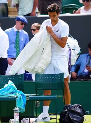 Lorenzo Musetti after defeat in his first round match Wimbledon Tennis Championships, Day 2, The All England Lawn Tennis and Croquet Club, London, UK - 01 Jul 2025London The All England Lawn Tennis and United Kingdom  Copyright: xJavierxGarcia Shutterstockx 15380417cw