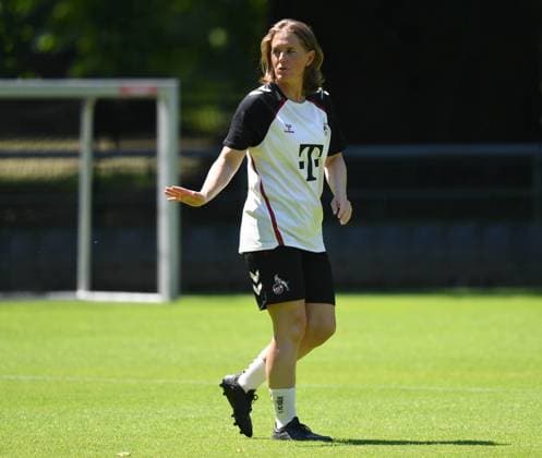 01.07.2025, xophax, Frauen Fussball Bundesliga, 1.FC Koeln Saison 2025 2026 Trainingsauftakt der FC Frauen Trainerin Britta Carlson Koeln