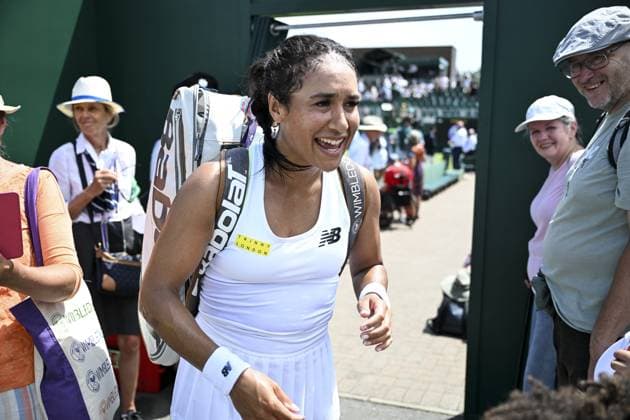 Ladies Singles -Clara Tauson v Heather Watson Wimbledon Championships 2025 Day 2, 01 07 25 Ladies’ Singles - First Round Court 12 Clara Tauson v Heather Watson Heather Watson loses in 3 set  Copyright: xMarcxAspland ThexTimesx NINTCHDBPICT001006859620