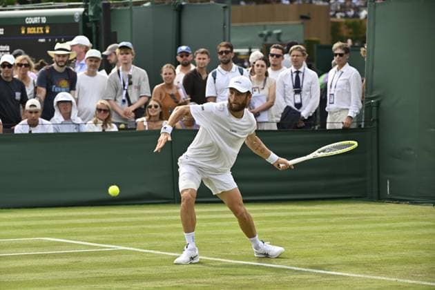 Tennis : Wimbledon -2025 - ITF - Tennis - Wimbledon - ITF - Corentin Moutet - France GB  Copyright: xChryslenexCaillaudx xPznewsx