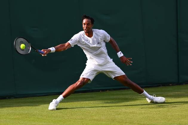 Gael Monfils during his first round match Wimbledon Tennis Championships, Day 2, The All England Lawn Tennis and Croquet Club, London, UK - 01 Jul 2025London The All England Lawn Tennis and United Kingdom  Copyright: xJamesxMarsh Shutterstockx 15380418dy