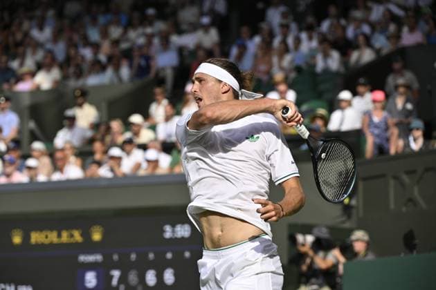 Tennis : Wimbledon -2025 - ITF - Tennis - Wimbledon - ITF - Alexander Zverev - Allemagne GB  Copyright: xChryslenexCaillaudx xPznewsx