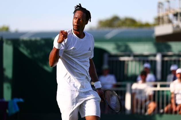 Gael Monfils during his first round match Wimbledon Tennis Championships, Day 2, The All England Lawn Tennis and Croquet Club, London, UK - 01 Jul 2025London The All England Lawn Tennis and United Kingdom  Copyright: xJamesxMarsh Shutterstockx 15380418fa