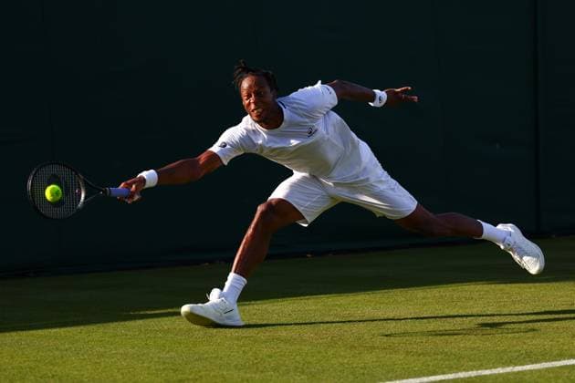 Gael Monfils during his first round match Wimbledon Tennis Championships, Day 2, The All England Lawn Tennis and Croquet Club, London, UK - 01 Jul 2025London The All England Lawn Tennis and United Kingdom  Copyright: xJamesxMarsh Shutterstockx 15380418eu