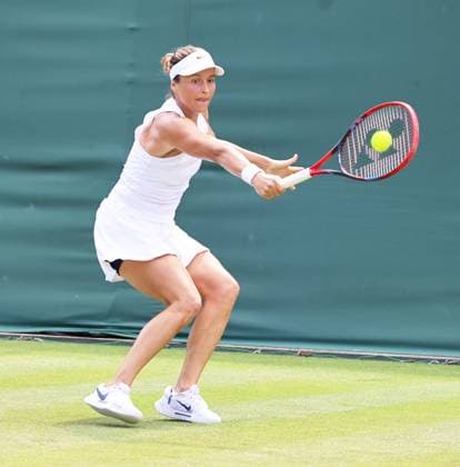 TENNIS - Wimbledon 2025 LONDON,ENGLAND,01.JUL.25 - TENNIS - WTA, Tennis Damen Tour, Wimbledon, Grand Slam. Image shows Tatjana Maria (GER).  GEPAxpictures xAlanxGrieves