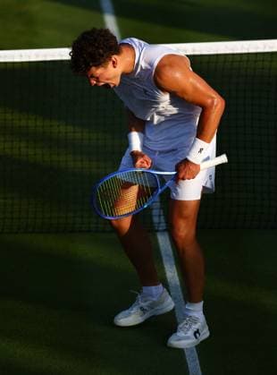 Ben Shelton wins his first round match Wimbledon Tennis Championships, Day 2, The All England Lawn Tennis and Croquet Club, London, UK - 01 Jul 2025London The All England Lawn Tennis and United Kingdom  Copyright: xJamesxMarsh Shutterstockx 15380418gf