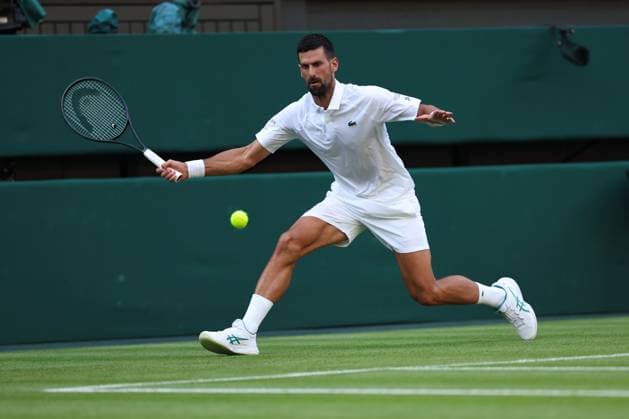 Novak Djokovic during his first round match Wimbledon Tennis Championships, Day 2, The All England Lawn Tennis and Croquet Club, London, UK - 01 Jul 2025London The All England Lawn Tennis and United Kingdom  Copyright: xEllaxLing Shutterstockx 15380415ah