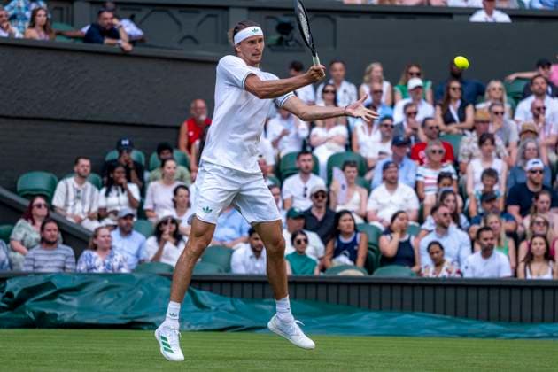 Alexander Zverev during the Wimbledon 2025 Men?s Singles first round tennis match between Arthur Rinderknech and Alexander Zverev at the All England Tennis Club in London, England. (Richard Callis Sports Press Photo SPP) Copyright: xRichardxCallis SportsxPressxPhotox xSPPx spp-en-RiCaPrPh-SPP25_RMFC_300625_17979