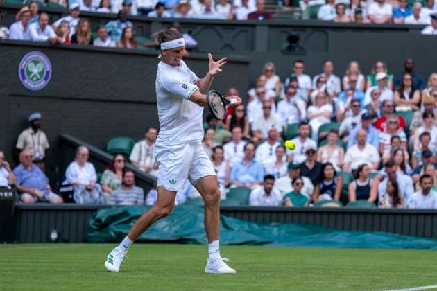 Alexander Zverev during the Wimbledon 2025 Men?s Singles first round tennis match between Arthur Rinderknech and Alexander Zverev at the All England Tennis Club in London, England. (Richard Callis Sports Press Photo SPP) Copyright: xRichardxCallis SportsxPressxPhotox xSPPx spp-en-RiCaPrPh-SPP25_RMFC_300625_17984