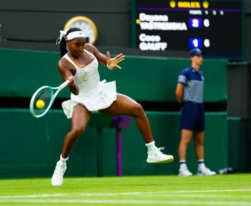Coco Gauff during her first round match Wimbledon Tennis Championships, Day 2, The All England Lawn Tennis and Croquet Club, London, UK - 01 Jul 2025London The All England Lawn Tennis and United Kingdom  Copyright: xJavierxGarcia Shutterstockx 15380417ho