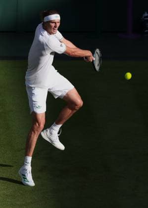 Alexander Zverev (GER) Tennis - Wimbledon 2025 - Grand Slam ITF ATP, Tennis Herren WTA, Tennis Damen - AELTC - London - - Great Britain - 1 July 2025. Copyright: xJuergenxHasenkopfx