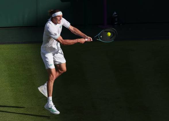 Alexander Zverev (GER) Tennis - Wimbledon 2025 - Grand Slam ITF ATP, Tennis Herren WTA, Tennis Damen - AELTC - London - - Great Britain - 1 July 2025. Copyright: xJuergenxHasenkopfx