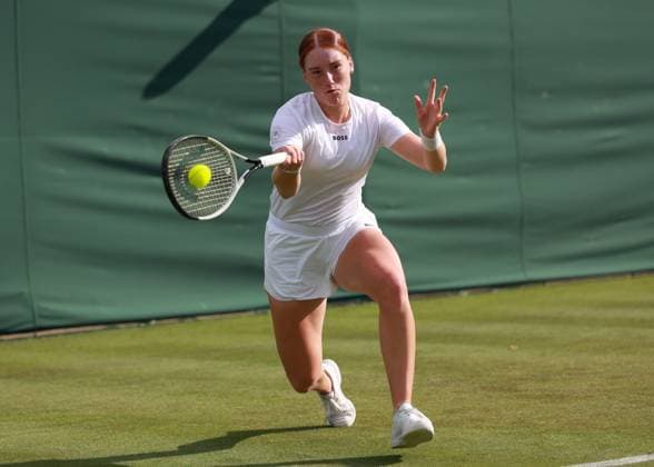 Ella Seidel, Damen Einzel, Ladies Singles Tennis - Wimbledon 2025 - Grand Slam ITF ATP, Tennis Herren WTA, Tennis Damen - AELTC - London - - Great Britain - 1 July 2025. Copyright: xJuergenxHasenkopfx