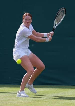 Ella Seidel (GER), Damen Einzel, Ladies Singles Tennis - Wimbledon 2025 - Grand Slam ITF ATP, Tennis Herren WTA, Tennis Damen - AELTC - London - - Great Britain - 1 July 2025. Copyright: xJuergenxHasenkopfx