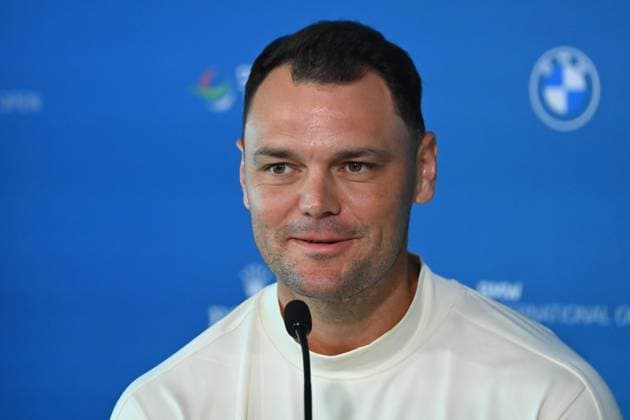 Martin KAYMER (GER), Einzelbild,angeschnittenes Einzelmotiv,Portraet,Portrait,Porträt. Pressekonferenz. ProAm ,GOLF BMW International Open 2025 am 02.07.2025 im Golfclub Muenchen Eichenried.