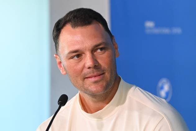Martin KAYMER (GER), Einzelbild,angeschnittenes Einzelmotiv,Portraet,Portrait,Porträt. Pressekonferenz. ProAm ,GOLF BMW International Open 2025 am 02.07.2025 im Golfclub Muenchen Eichenried.
