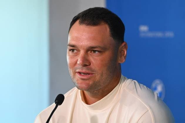 Martin KAYMER (GER), Einzelbild,angeschnittenes Einzelmotiv,Portraet,Portrait,Porträt. Pressekonferenz. ProAm ,GOLF BMW International Open 2025 am 02.07.2025 im Golfclub Muenchen Eichenried.