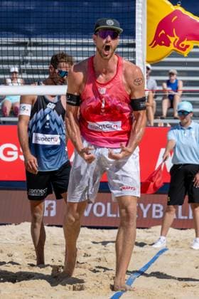 RECORD DATE NOT STATED Beach Pro Tour - Elite 16 Gstaad, 02.07.2025 Adrian Heidrich ( SUI ); Beach Pro Tour - Elite 16 Gstaad am 02.07.2025 Copyright: xBEAUTIFULxSPORTS PeterxWeberx