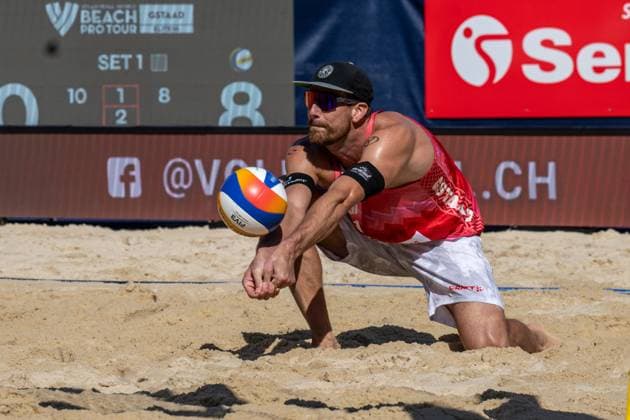 RECORD DATE NOT STATED Beach Pro Tour - Elite 16 Gstaad, 02.07.2025 Adrian Heidrich ( SUI ); Beach Pro Tour - Elite 16 Gstaad am 02.07.2025 Copyright: xBEAUTIFULxSPORTS PeterxWeberx