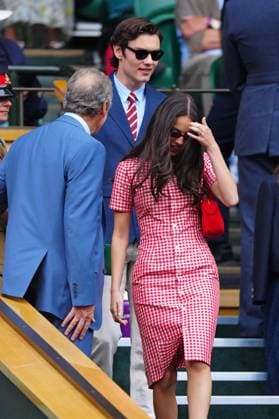 Olivia Rodrigo and Louis Partridge in the Royal Box on Centre Court Wimbledon Tennis Championships, Day 3, The All England Lawn Tennis and Croquet Club, London, UK - 02 Jul 2025London The All England Lawn Tennis and United Kingdom  Copyright: xJavierxGarcia Shutterstockx 15381941f