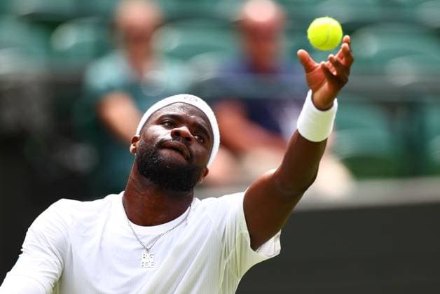 Frances Tiafoe during his second round match Wimbledon Tennis Championships, Day 3, The All England Lawn Tennis and Croquet Club, London, UK - 02 Jul 2025London The All England Lawn Tennis and United Kingdom  Copyright: xJamesxMarsh Shutterstockx 15381942z