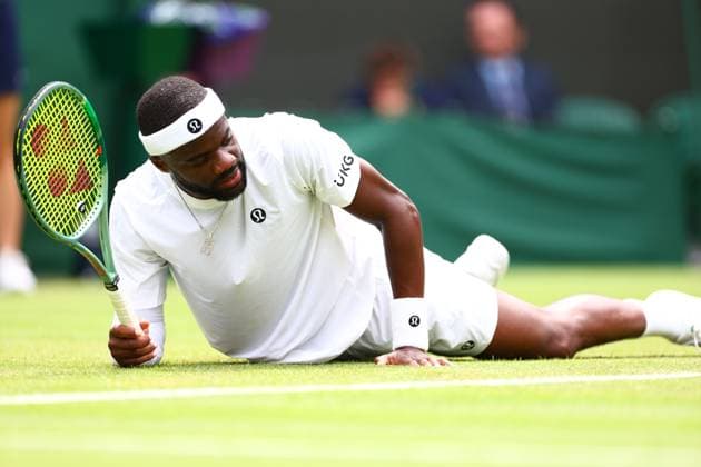 Frances Tiafoe during his second round match Wimbledon Tennis Championships, Day 3, The All England Lawn Tennis and Croquet Club, London, UK - 02 Jul 2025London The All England Lawn Tennis and United Kingdom  Copyright: xJamesxMarsh Shutterstockx 15381942x