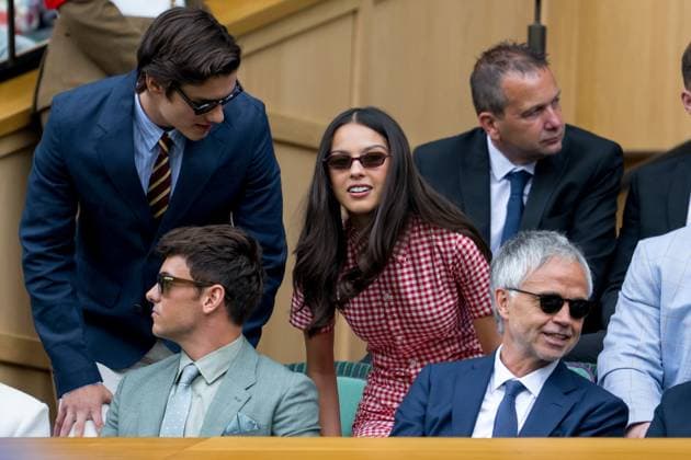 250702 Olivia Rodrigo in the stands during day 3 of Wimbledon on July 2, 2025 in London . Photo: Petter Arvidson BILDBYRAN kod PA PA1047 tennis wimbledon day 3 bbeng Copyright: PETTERxARVIDSON BB250702PA017