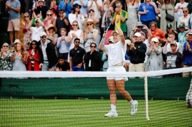 Viktoriya Tomova v Sonay Kartal Wimbledon Championships 2025 Day 3, 02 07 25 Ladies’ Singles - Second Round Court 3 Viktoriya Tomova v Sonay Kartal Sonay Kartal wins in straight sets  Copyright: xMarcxAspland ThexTimesx NINTCHDBPICT001007061584