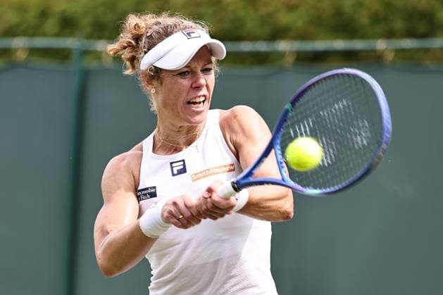 Laura Siegemund, GER, during second round of 2025 All England Lawn Tennis Championships at Wimbledon, womens singles, London, 02 07 2025; -