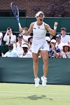 Laura Siegemund, GER, after second round of 2025 All England Lawn Tennis Championships at Wimbledon, womens singles, London, 02 07 2025; -