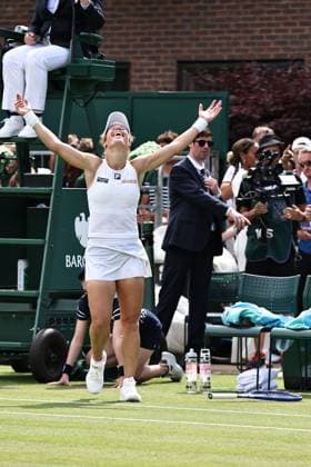 Laura Siegemund, GER, after second round of 2025 All England Lawn Tennis Championships at Wimbledon, womens singles, London, 02 07 2025; -