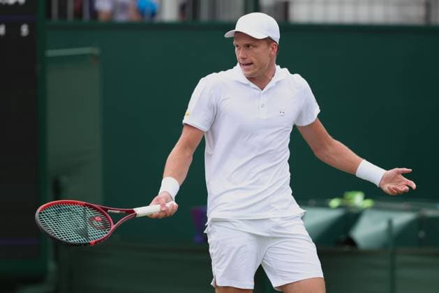 Jenson Brooksby, Herren Einzel, Men s Singles Tennis - Wimbledon 2025 - Grand Slam ITF ATP, Tennis Herren WTA, Tennis Damen - AELTC - London - - Great Britain - 2 July 2025. Copyright: xJuergenxHasenkopfx