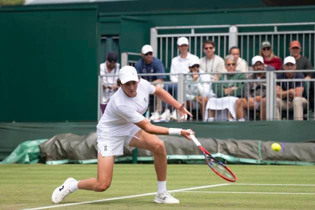 Joao Fonseca during his Wimbledon 2025 Men?s Singles second round tennis match against Jenson Brooksby at the All England Tennis Club in London, England (Richard Callis Sports Press Photo SPP) Copyright: xRichardxCallis SportsxPressxPhotox xSPPx spp-en-RiCaPrPh-SPP25_RiCa_02072025-1111626