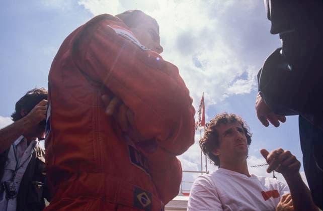 British Grand Prix 1988 Ayrton Senna and Alain Prost British Grand Prix 1988 The 1988 British Grand Prix (officially the XLI Shell Oils British Grand Prix) took place on Sunday, 10 July 1988 at the Silverstone Circuit in England Ayrton Senna da Silva Brazilian Portuguese 21 March 1960 1 May 1994 a racing driver who won the Formula One F1 World Drivers Championship in 1988, 1990 and 1991, is one of the greatest Formula One drivers of all time, He died in an accident leading the 1994 San Marino Grand Prix driving for Williams Racing Copyright: xMarkxNewcombex