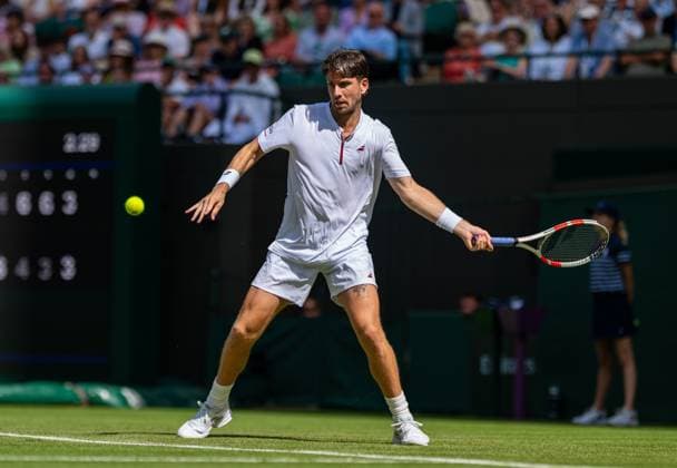 Tennis - Wimbledon Championship 2025 - Day 3 LONDON, ENGLAND - Wednesday, July 2, 2025: Cameron Norrie (GBR) during the Gentlemen s Singles 2nd Round on Day Three of The Championships Wimbledon 2025 at the All England Lawn Tennis and Croquet Club. Norrie won 4-6 6-4 6-3 7-5. (Photo by Kirsten Holst Propaganda) LONDON All England Lawn Tennis and Croquet Club GREATER LONDON ENGLAND  Copyright: xKirstenxHolstx 2025-07-02-005-Wimbledon_Day_3