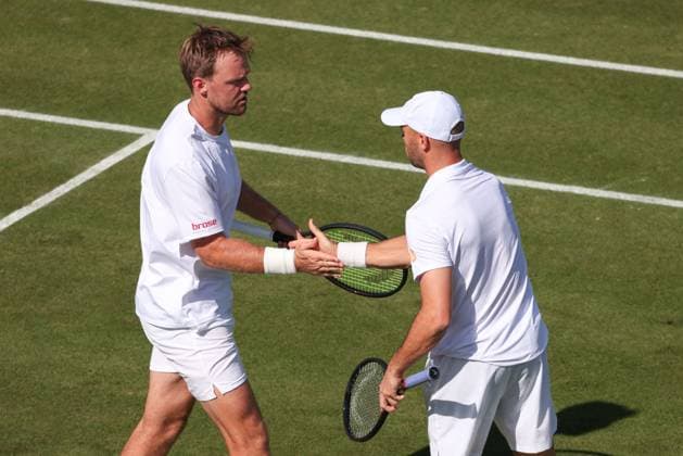 Kevin Krawietz, Tim Puetz (Kappe), Herren Doppel, Gentlemen s Doubles Tennis - Wimbledon 2025 - Grand Slam ITF ATP, Tennis Herren WTA, Tennis Damen - AELTC - London - - Great Britain - 2 July 2025. Copyright: xJuergenxHasenkopfx