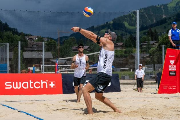 RECORD DATE NOT STATED Beach Pro Tour - Elite 16 Gstaad, 02.07.2025 Nils Ehlers (GER), Clemens Wickler (GER); Beach Pro Tour - Elite 16 Gstaad am 02.07.2025 Copyright: xBEAUTIFULxSPORTS PeterxWeberx