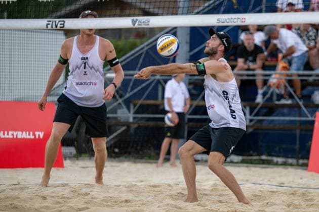 RECORD DATE NOT STATED Beach Pro Tour - Elite 16 Gstaad, 02.07.2025 Clemens Wickler (GER); Beach Pro Tour - Elite 16 Gstaad am 02.07.2025 Copyright: xBEAUTIFULxSPORTS PeterxWeberx