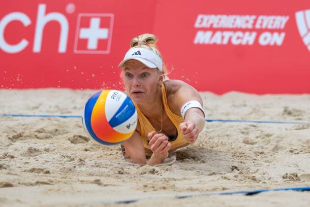 RECORD DATE NOT STATED Beach Pro Tour - Elite 16 Gstaad, 02.07.2025 Linda Bock (GER); Beach Pro Tour - Elite 16 Gstaad am 02.07.2025 Copyright: xBEAUTIFULxSPORTS PeterxWeberx