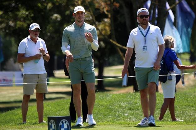 BMW International Open, Eichenried, 02.07.2025 Golf, BMW International Open, Eichenried, 02.07.2025, ProAm Turnier Bild: Gareth Bale (ehemaliger Fußballspieler, links) Copyright: xBEAUTIFULxSPORTS NilsxKoepkex