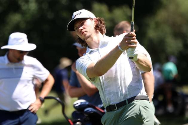 BMW International Open, Eichenried, 02.07.2025 Golf, BMW International Open, Eichenried, 02.07.2025, ProAm Turnier Bild: Moritz Seider (Eishockeyspieler) Copyright: xBEAUTIFULxSPORTS NilsxKoepkex