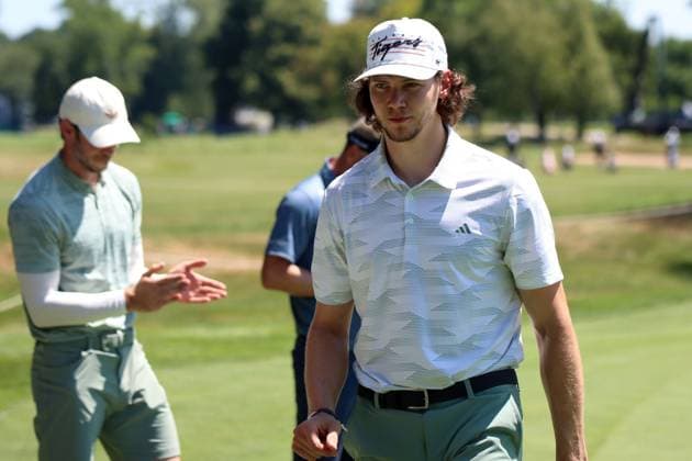 BMW International Open, Eichenried, 02.07.2025 Golf, BMW International Open, Eichenried, 02.07.2025, ProAm Turnier Bild: Moritz Seider (Eishockeyspieler) Copyright: xBEAUTIFULxSPORTS NilsxKoepkex